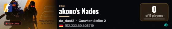 akono's Nades live status badge