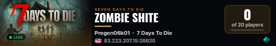 ZOMBIE SHITE live status badge