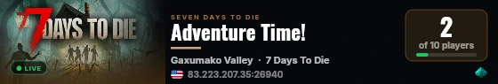 Adventure Time! live status badge