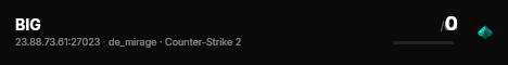 BIG live status badge