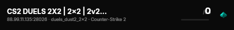 CS2 DUELS 2X2 | 2x2 | 2v2 #34 [DE] — CYBERSHOKE.NET (ONLY DUS live status badge