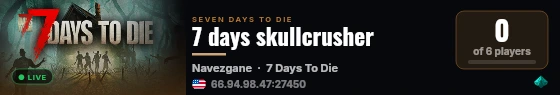 7 days skullcrusher live status badge