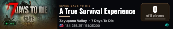 A True Survival Experience live status badge