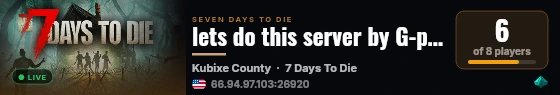 lets do this server by G-portal live status badge