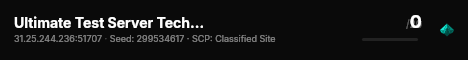 Ultimate Test Server TechNodes live status badge