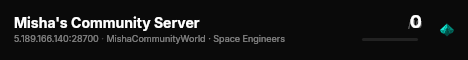 Misha's Community Server live status badge