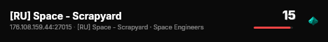 [RU] Space - Scrapyard live status badge