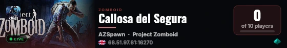 Callosa del Segura live status badge