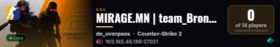 MIRAGE.MN | team_BronnyABBAJames vs team_Sayka3 live status badge