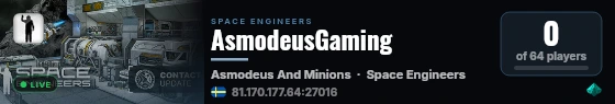 AsmodeusGaming live status badge
