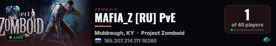 MAFIA_Z [RU] PvE live status badge