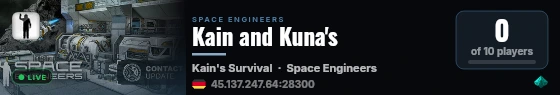 Kain and Kuna's live status badge