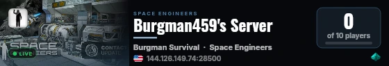 Burgman459's Server live status badge