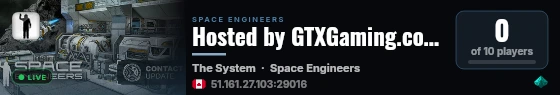 Hosted by GTXGaming.co.uk live status badge