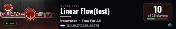 Linear Flow(test) live status badge
