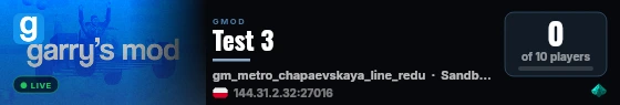 Test 3 live status badge