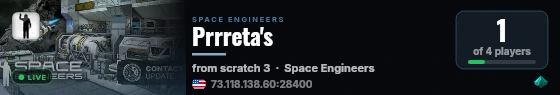 Prrreta's live status badge