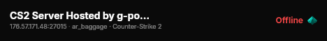 CS2 Server Hosted by g-portal.com live status badge