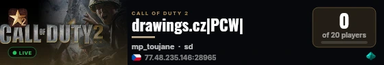 drawings.cz|PCW| live status badge