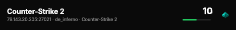 Counter-Strike 2 live status badge
