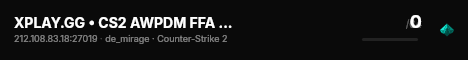 XPLAY.GG • CS2 AWPDM FFA #9 • [GB] live status badge