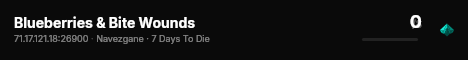 Blueberries & Bite Wounds live status badge