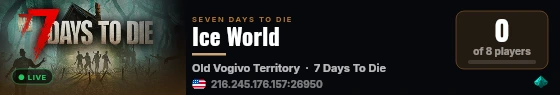 Ice World live status badge