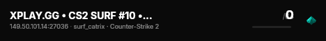 XPLAY.GG • CS2 SURF #10 • [PL] live status badge