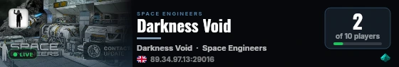Darkness Void live status badge