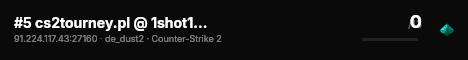 #5 cs2tourney.pl @ 1shot1kill.pl live status badge
