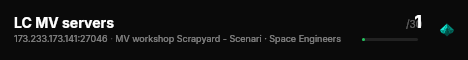 LC MV servers live status badge
