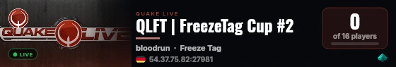 QLFT | FreezeTag Cup #2 live status badge