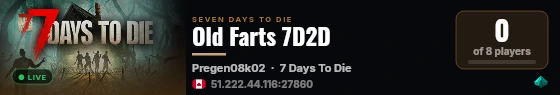 Old Farts 7D2D live status badge