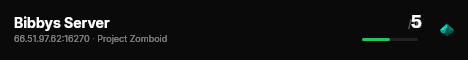 Bibbys Server live status badge