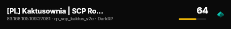 [PL] Kaktusownia | SCP Roleplay | BETA - 0.2 live status badge