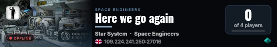 Here we go again live status badge