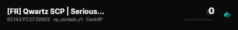 [FR] Qwartz SCP | Serious Roleplay live status badge