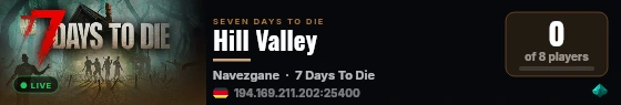 Hill Valley live status badge