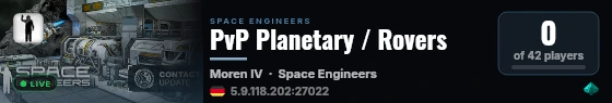 PvP Planetary / Rovers live status badge
