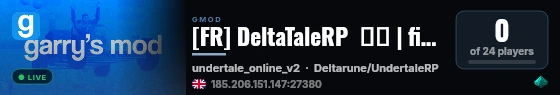 [FR] DeltaTaleRP  💀❤️ | fichiers personnalisés! live status badge