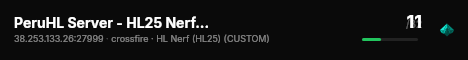 PeruHL Server - HL25 Nerf Server [fb.com/peruhl] live status badge