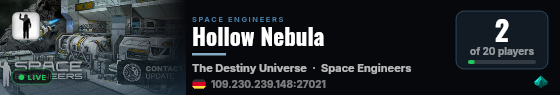 Hollow Nebula live status badge
