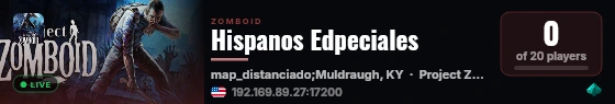 Hispanos Edpeciales live status badge
