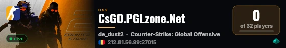 CsGO.PGLzone.Net live status badge
