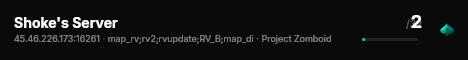 Shoke's Server live status badge