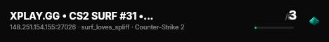 XPLAY.GG • CS2 SURF #31 • [DE] live status badge