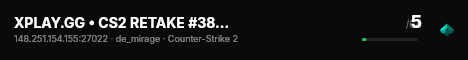 XPLAY.GG • CS2 RETAKE #38 • [DE] live status badge