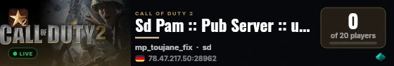 Sd Pam :: Pub Server :: unionsqd.eu :: By Vuzqii live status badge