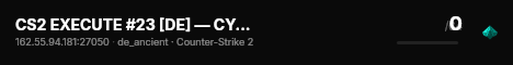 CS2 EXECUTE #23 [DE] — CYBERSHOKE.NET (9 SLOTS) live status badge