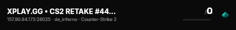 XPLAY.GG • CS2 RETAKE #44 • [DE] live status badge